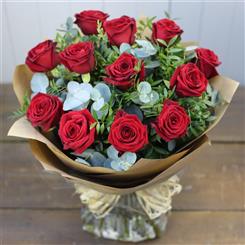 12 Red Rose Bouquet 